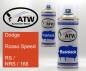 Preview: Dodge, Rosso Speed, RS / NRS / 168: 400ml Sprühdose + 400ml Klarlack - Set, von ATW Autoteile West.